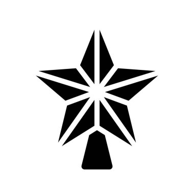 Noel yıldızı simge, vektör çizim