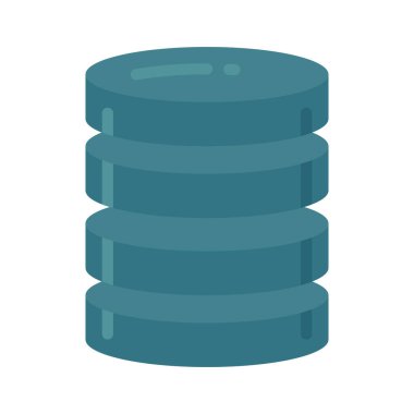veritabanı web simgesi vektör çizimi