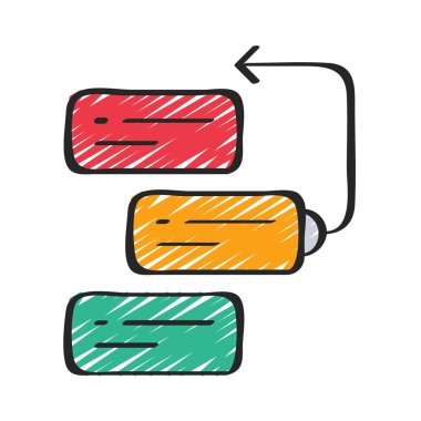 Ürün Önceliği Hareketi ikon vektör illüstrasyon tasarımı