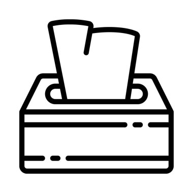 Doku kutusu düz simgesi, vektör illüstrasyonu 