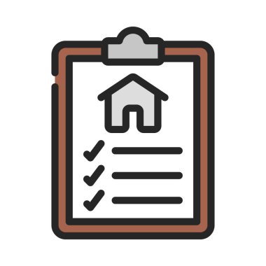 Ev Gözlem simgesi, vektör illüstrasyonu 