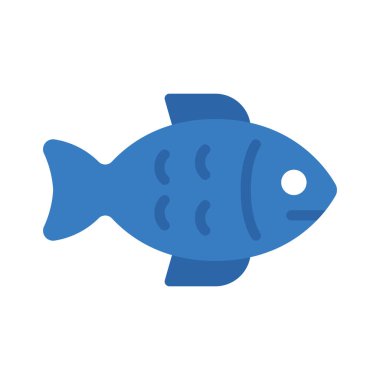 balık simgesi vektör illüstrasyonu