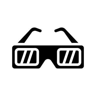 göz gözlük simge vektör çizim