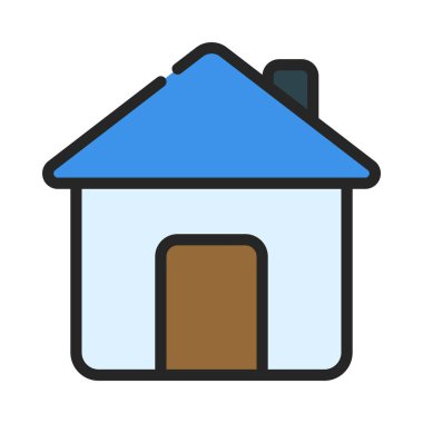 Ev Uygulaması simgesi, vektör illüstrasyonu 