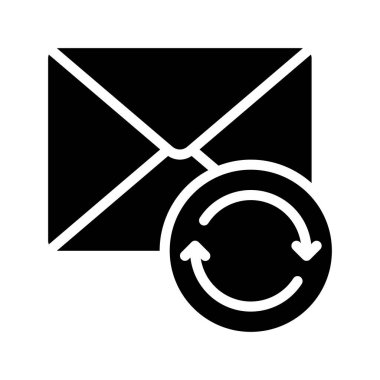 E- posta simgesini, vektör illüstrasyonunu tazele