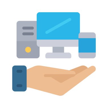 Evrensel Aygıt Servisi ikon vektör illüstrasyon tasarımı