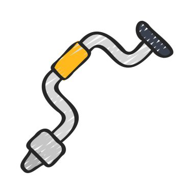 Sarmal El Sondaj Ağı vektör çizimi