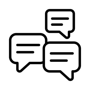 Üç İleti Web simgesi vektör illüstrasyonu