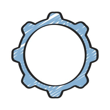 Cog Wheel vektör illüstrasyon tasarımı