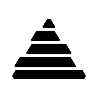 ticari Ofset Üçgen Çizelgesi simgesi, vektör illüstrasyonu