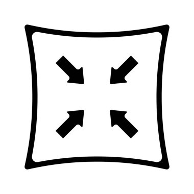 Düz simge, vektör illüstrasyonunu azalt 