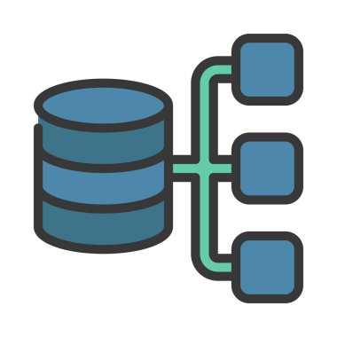 Veri Yapısı simgesi, vektör illüstrasyonu  