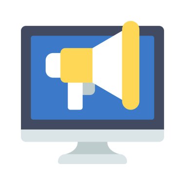 Dijital Pazarlama web simgesi, vektör illüstrasyonu                      