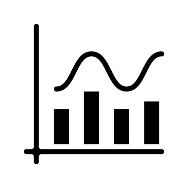  Çubuk Grafik web simgesi vektör illüstrasyonu 