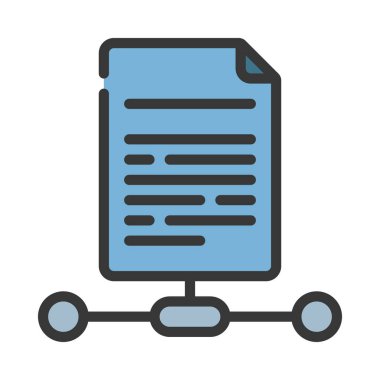 Dosya Ağı simgesi, vektör illüstrasyonu