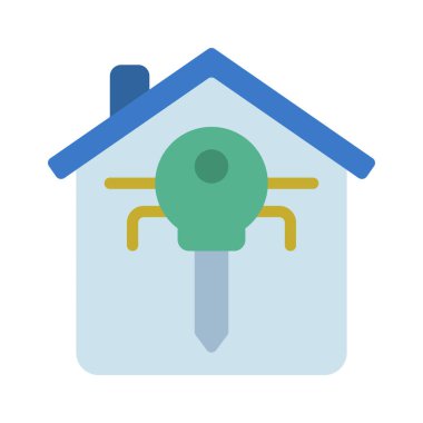 Home Smart Key Web simgesi vektör çizimi