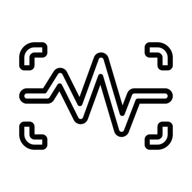 Ses Yakalama düz simgesi, vektör illüstrasyonu 