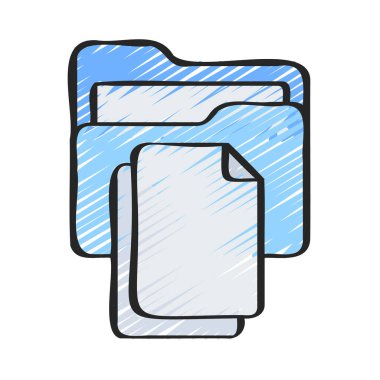 Dosya Dizini simgesi, vektör illüstrasyonu 