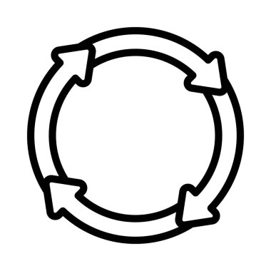 Oklar Donut web simgesi vektör illüstrasyonu