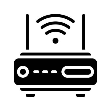 Internet yönlendirici vektör simgesi 