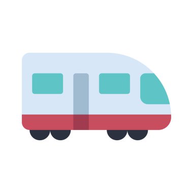 Elektrik tren simgesi vektör illüstrasyonu