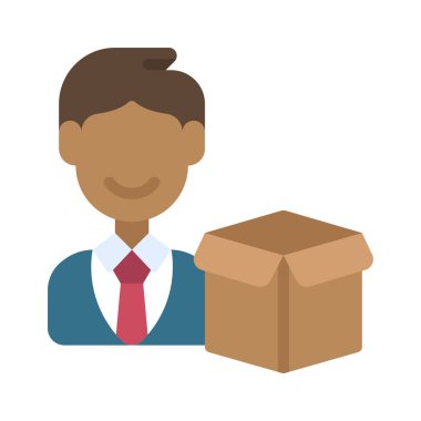 Ürün Yöneticisi Erkek ikon vektör illüstrasyon tasarımı