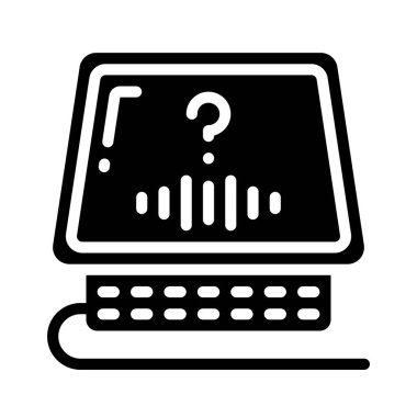 Ses Denetim Aygıtı ikon vektör illüstrasyon tasarımı