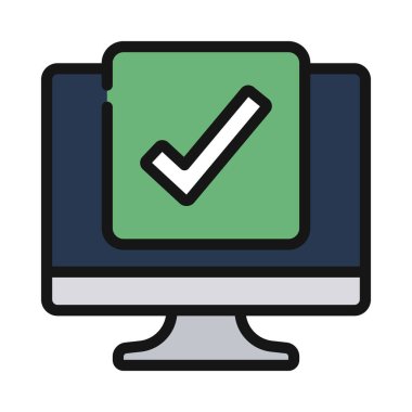 Bilgisayar Görev simgesi, vektör çizimi  