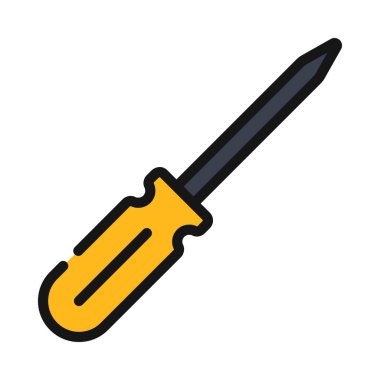 İnce Nokta Keski düz simgesi, vektör illüstrasyonu 