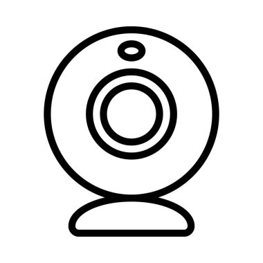 Bilgisayar Webcam simgesi, vektör illüstrasyonu  