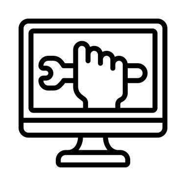 Bilgisayar Simge, vektör illüstrasyonunu Onarır   