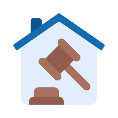 Açık Artırma Evi simgesi, vektör illüstrasyonu 