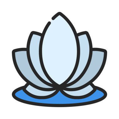 Rahatlama Uygulaması simgesi, vektör illüstrasyonu basit tasarım