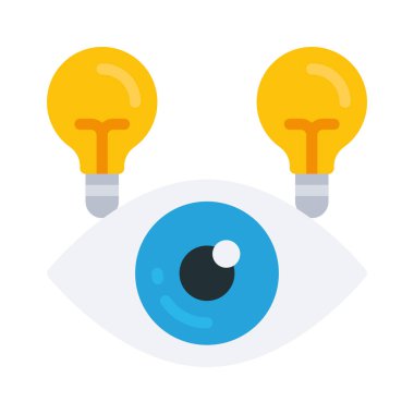 vizyon web simgesi, vektör illüstrasyonu              