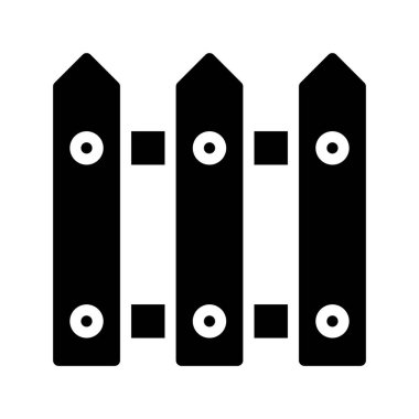  çit simgesi vektör illüstrasyonu