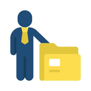 Dizin Kişi simgesi, vektör illüstrasyonu 