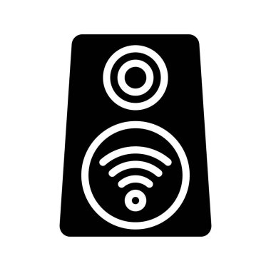 Hoparlör izole edilmiş ikon vektör illüstrasyon tasarımı