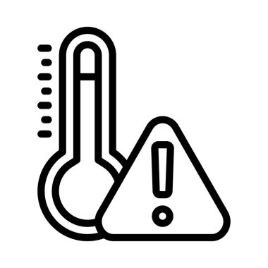 Sıcaklık web simgesi vektör illüstrasyonu