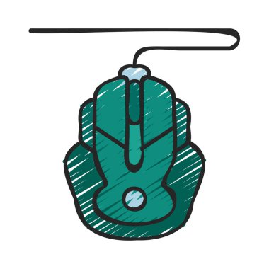 Oyun Fare simgesi vektör çizimi 