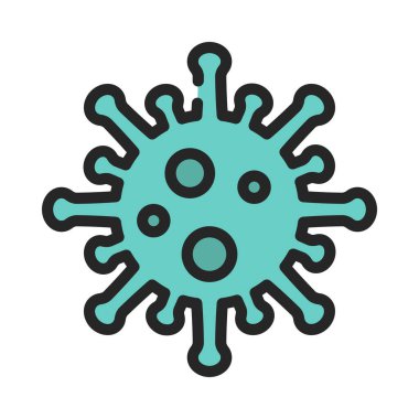 Virüs hastalığı ikon vektör illüstrasyonu 