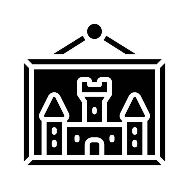 kale simgesi, vektör illüstrasyon tasarımı 