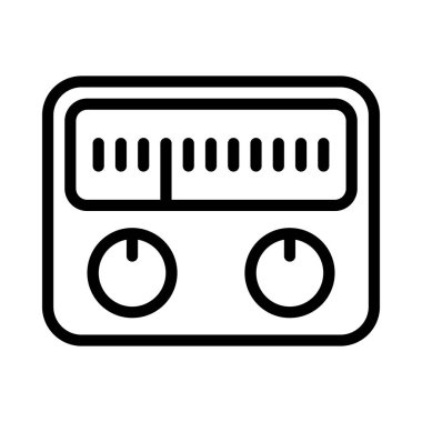 Metre Aygıtı Web simgesi vektör çizimi