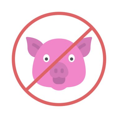 Et yassı simgesi yok, vektör illüstrasyonu 