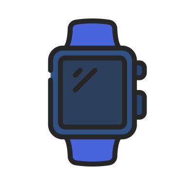 akıllı saat simge vektör illüstrasyonu 