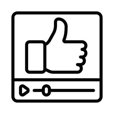 Video vektör illüstrasyon tasarımını sever