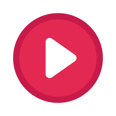 Sağ Ok Oynat Düğmesi simgesi, vektör illüstrasyonu  