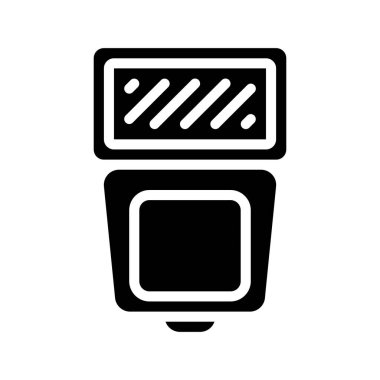 kamera flaş simgesi vektör illüstrasyonuName 