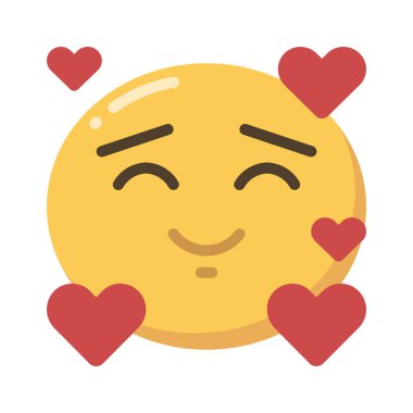 Aşk web simgesi vektör illüstrasyonunda