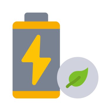 Battery icon, vector illustration simple design