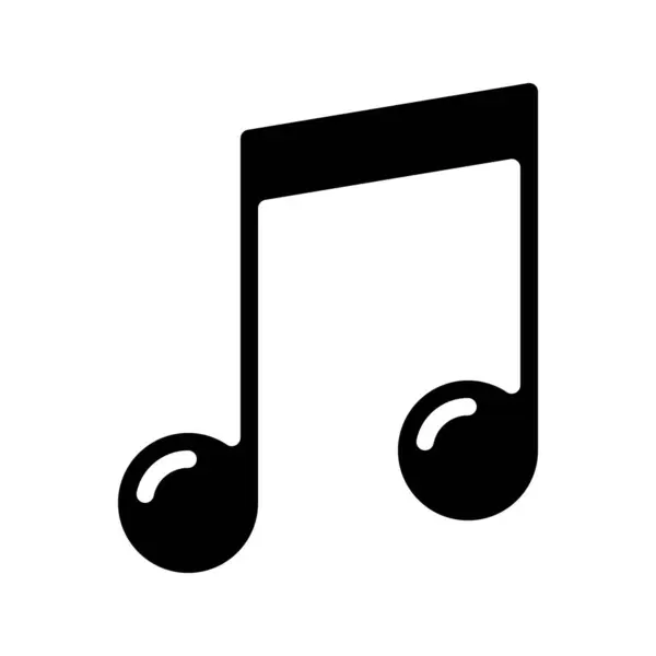 Music Note Semiquaver Icon Vector Illustration — Stock Vector